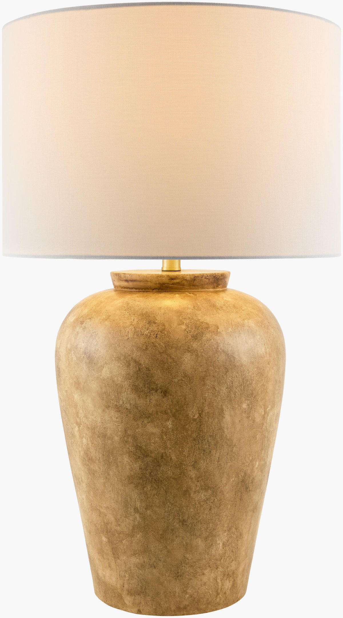 Lucero 30" Ceramic Table Lamp, Painted Brown (LUO-008)