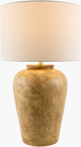 Lucero 30" Ceramic Table Lamp, Painted Brown (LUO-008)