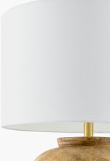 Lucero 30" Ceramic Table Lamp, Painted Brown (LUO-008)