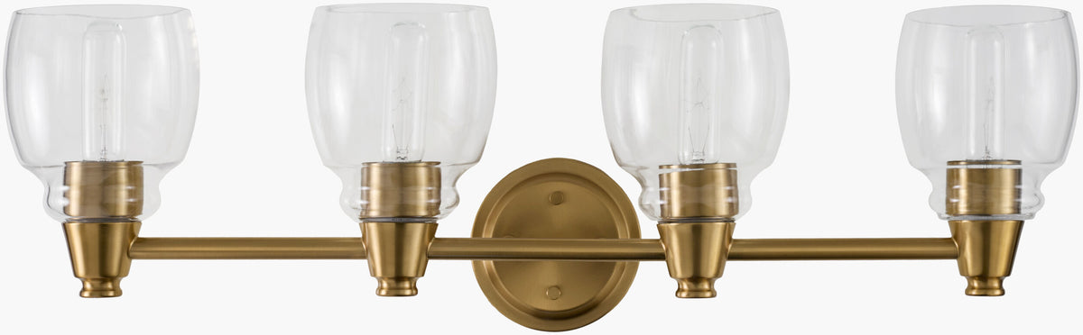 Levene 9" Iron Wall Sconce, Painted Gold