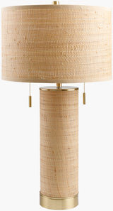 Livonia 28" Rattan Table Lamp, Natural Tan