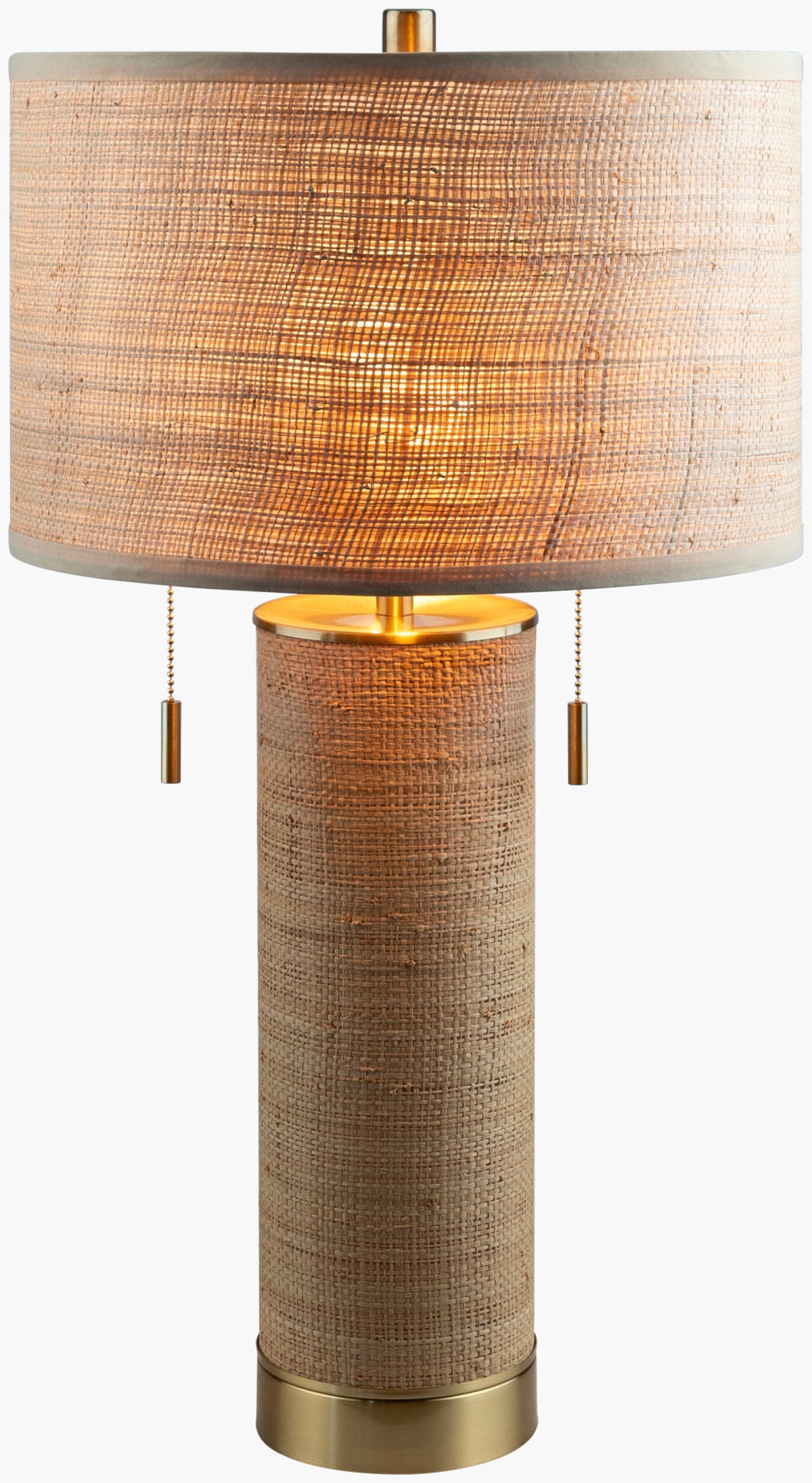 Livonia 28" Rattan Table Lamp, Natural Tan