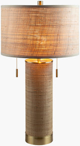 Livonia 28" Rattan Table Lamp, Natural Tan
