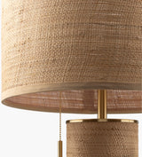 Livonia 28" Rattan Table Lamp, Natural Tan