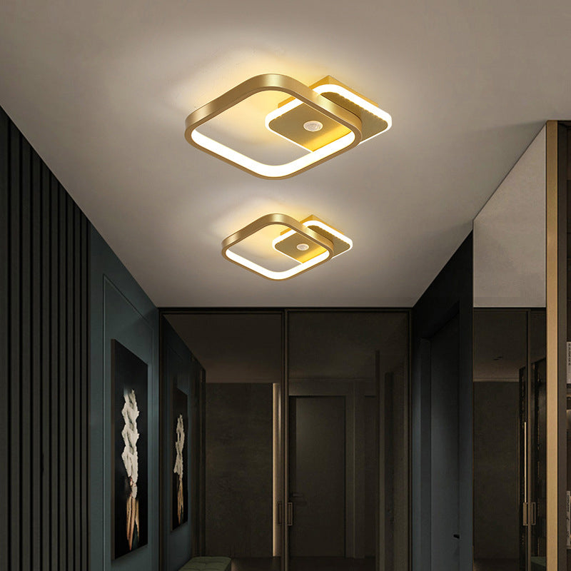 LED Flush Mount with PIR Motion Sensor