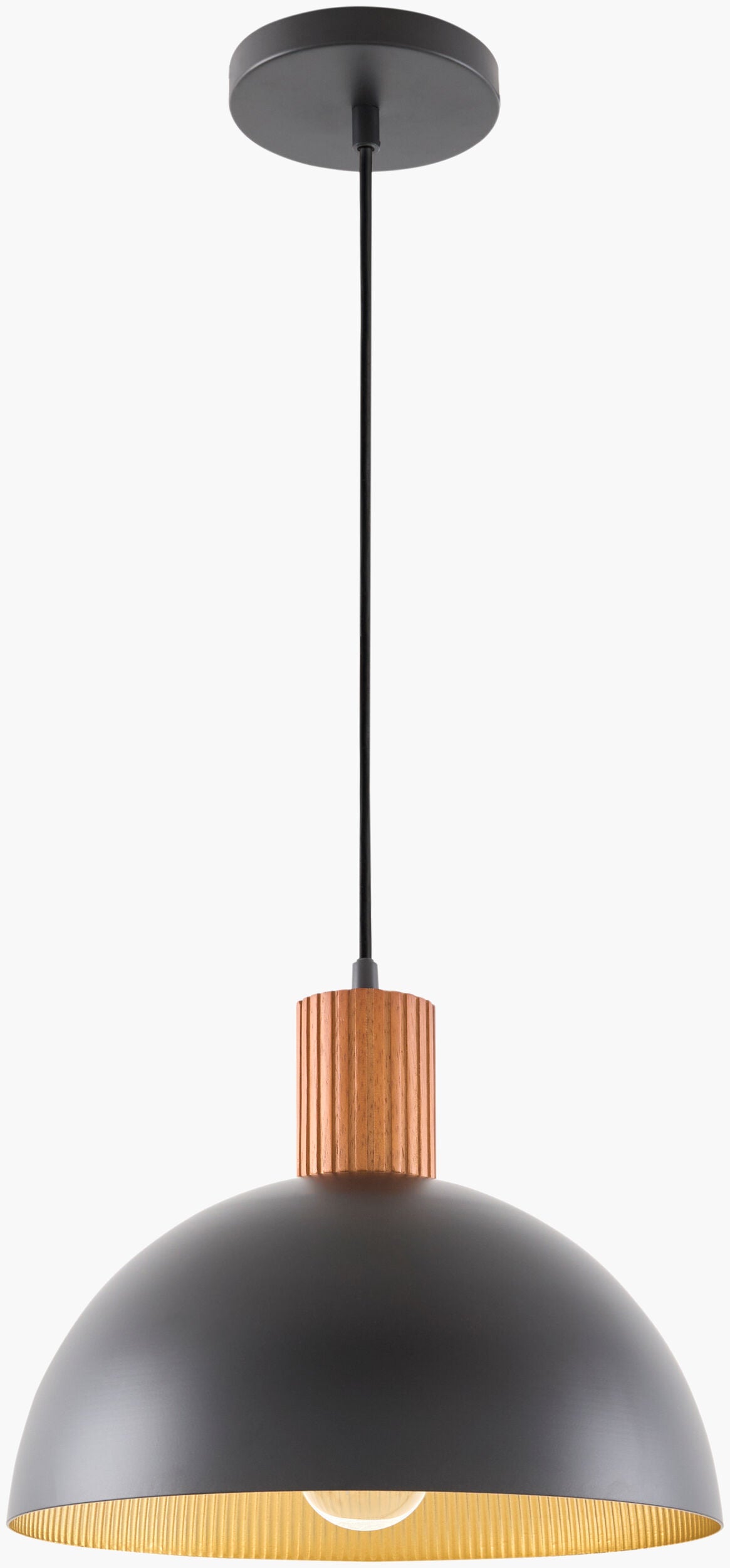 Lexia Aluminum Pendant Light, Painted Black