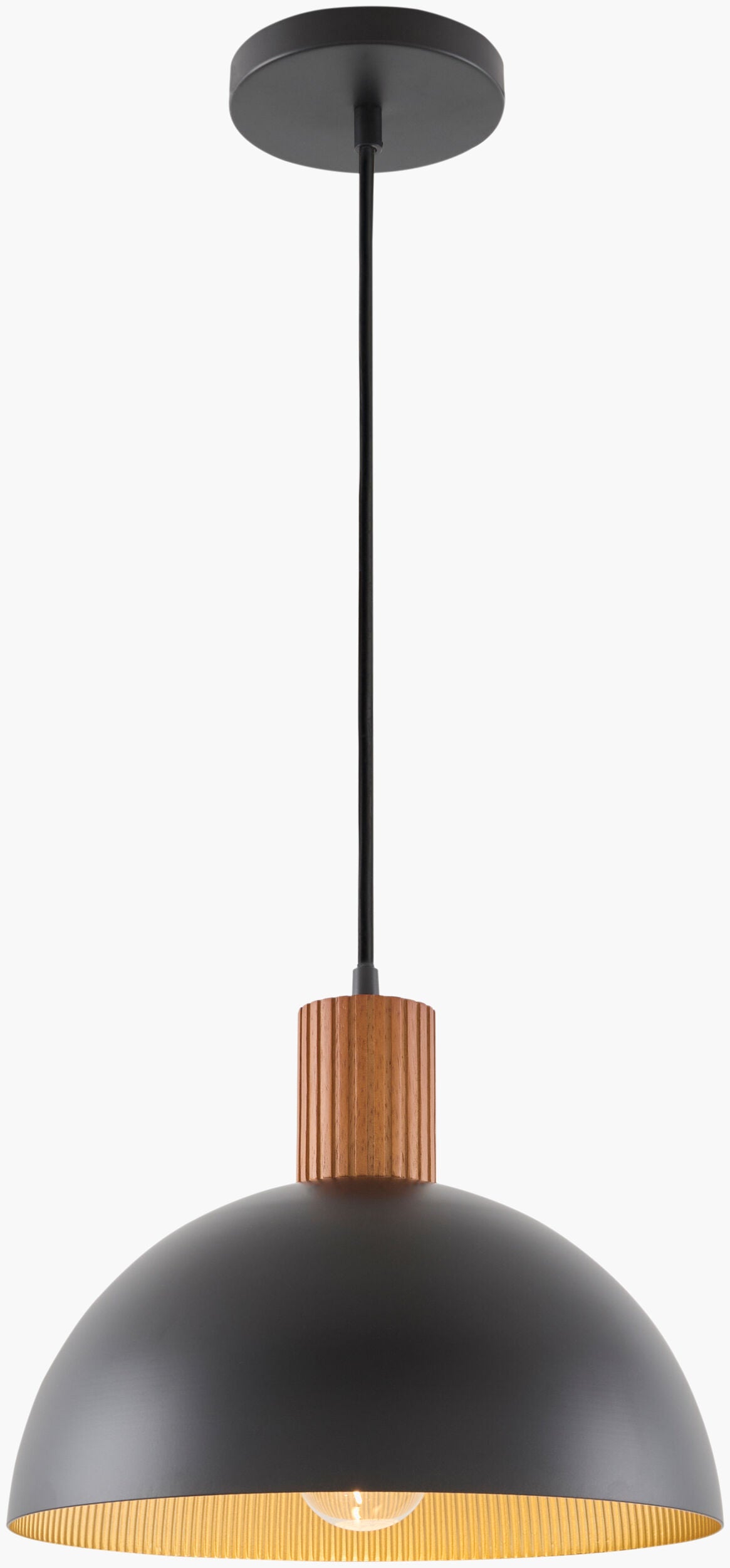 Lexia Aluminum Pendant Light, Painted Black