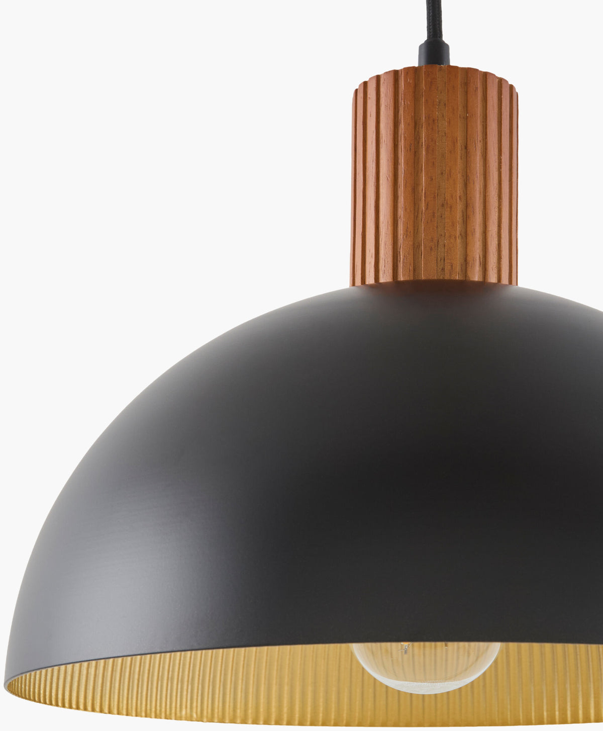 Lexia Aluminum Pendant Light, Painted Black