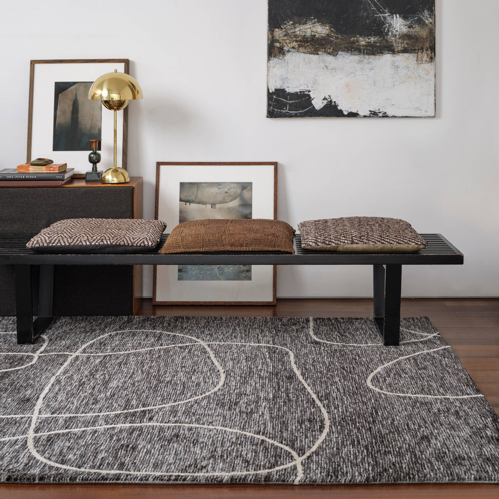 Mason Rug styled in a living room
