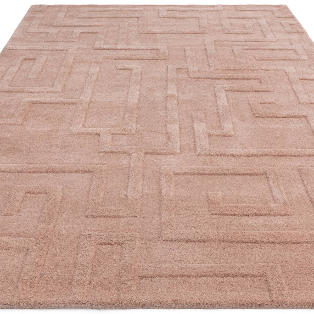 Maze Rug styled in a living room
