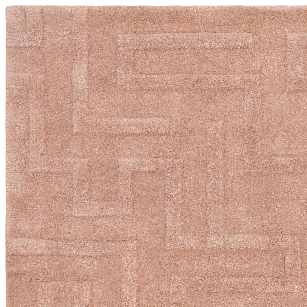 Maze Rug styled in a living room