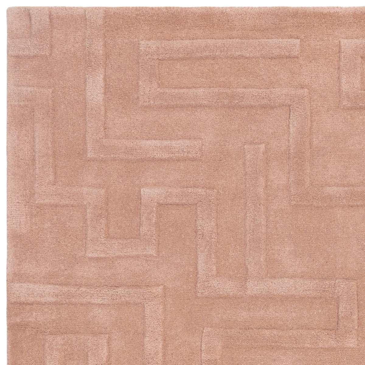 Maze Rug styled in a living room
