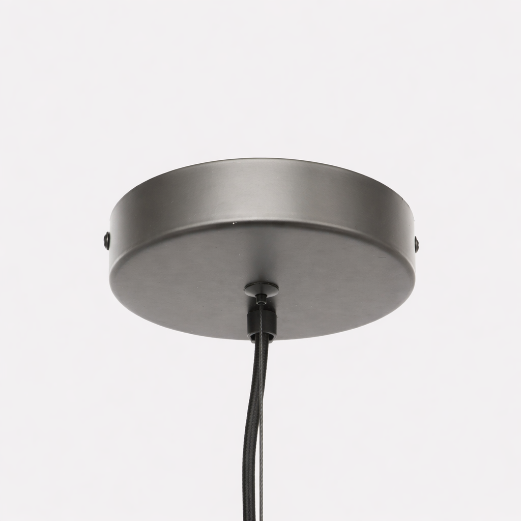 Glass Pendant Lamp With Rounded Shade
