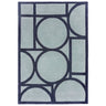 Geometric Wool Living Room Rug — Hand Tufted, Modern, Metro