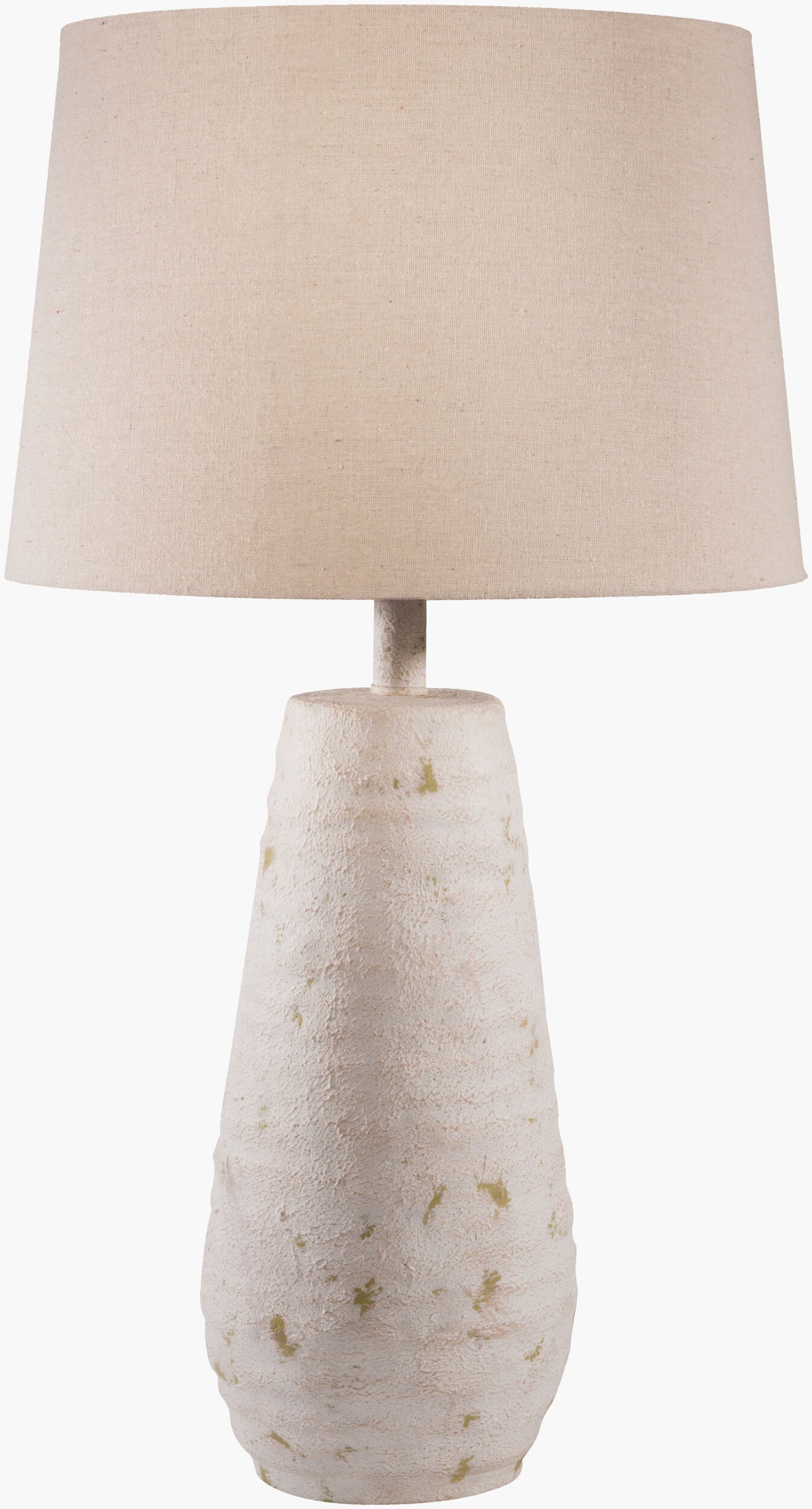 Maggie 27" Resin Table Lamp, Hand Finished Ivory