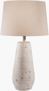 Maggie 27" Resin Table Lamp, Hand Finished Ivory