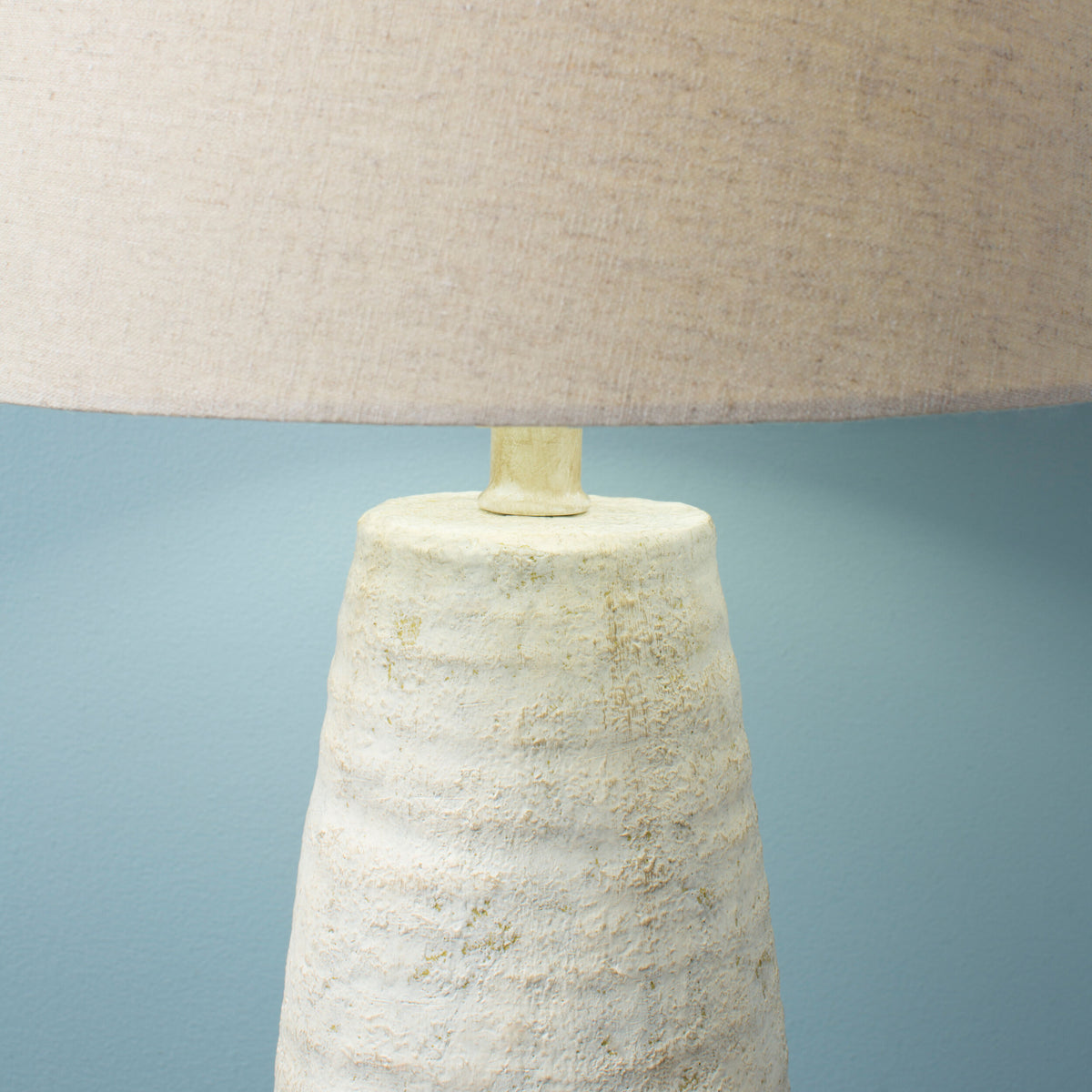 Maggie 27" Resin Table Lamp, Hand Finished Ivory