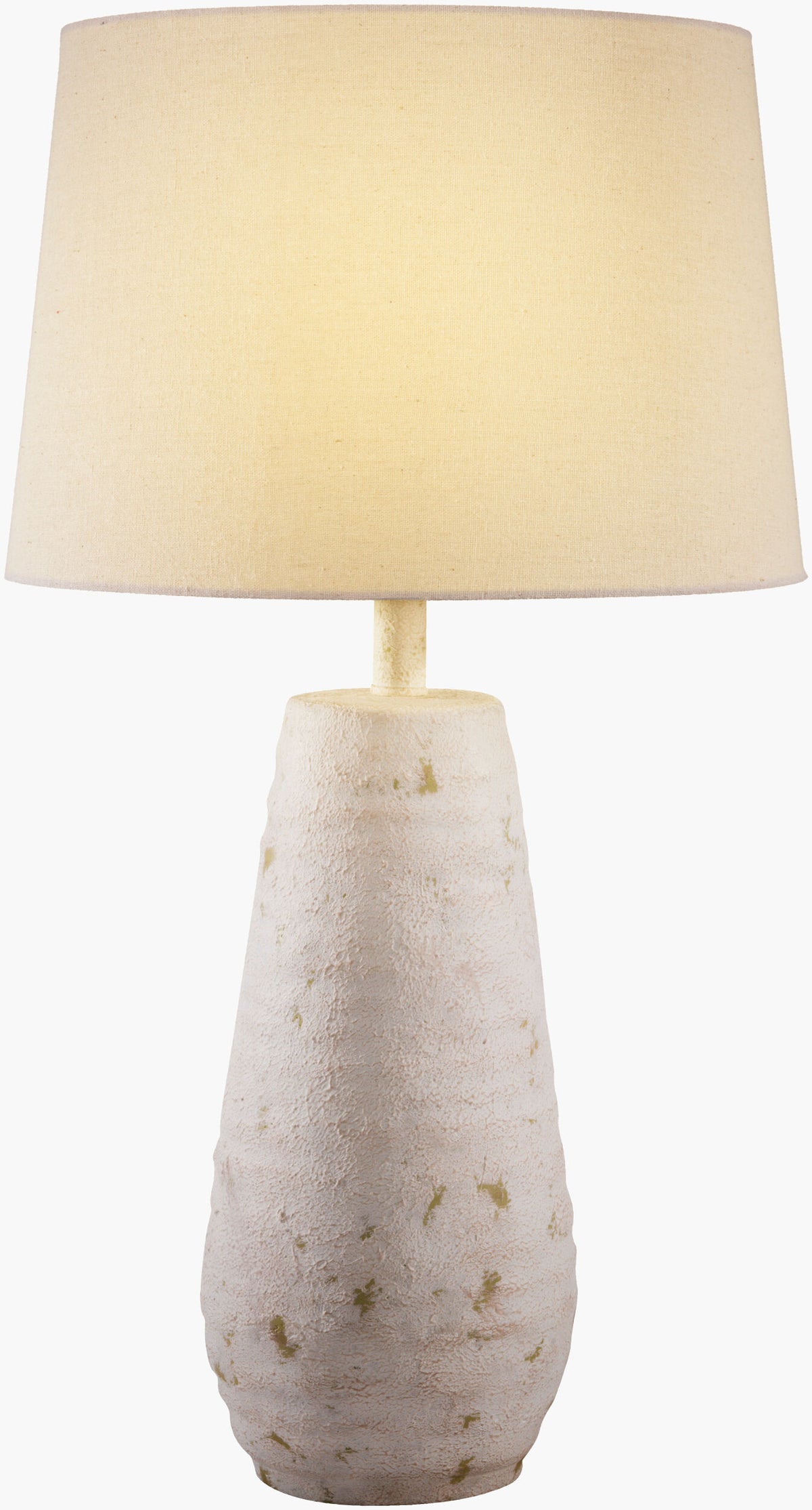 Maggie 27" Resin Table Lamp, Hand Finished Ivory