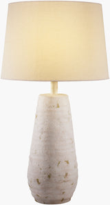 Maggie 27" Resin Table Lamp, Hand Finished Ivory