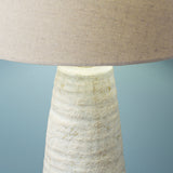 Maggie 27" Resin Table Lamp, Hand Finished Ivory