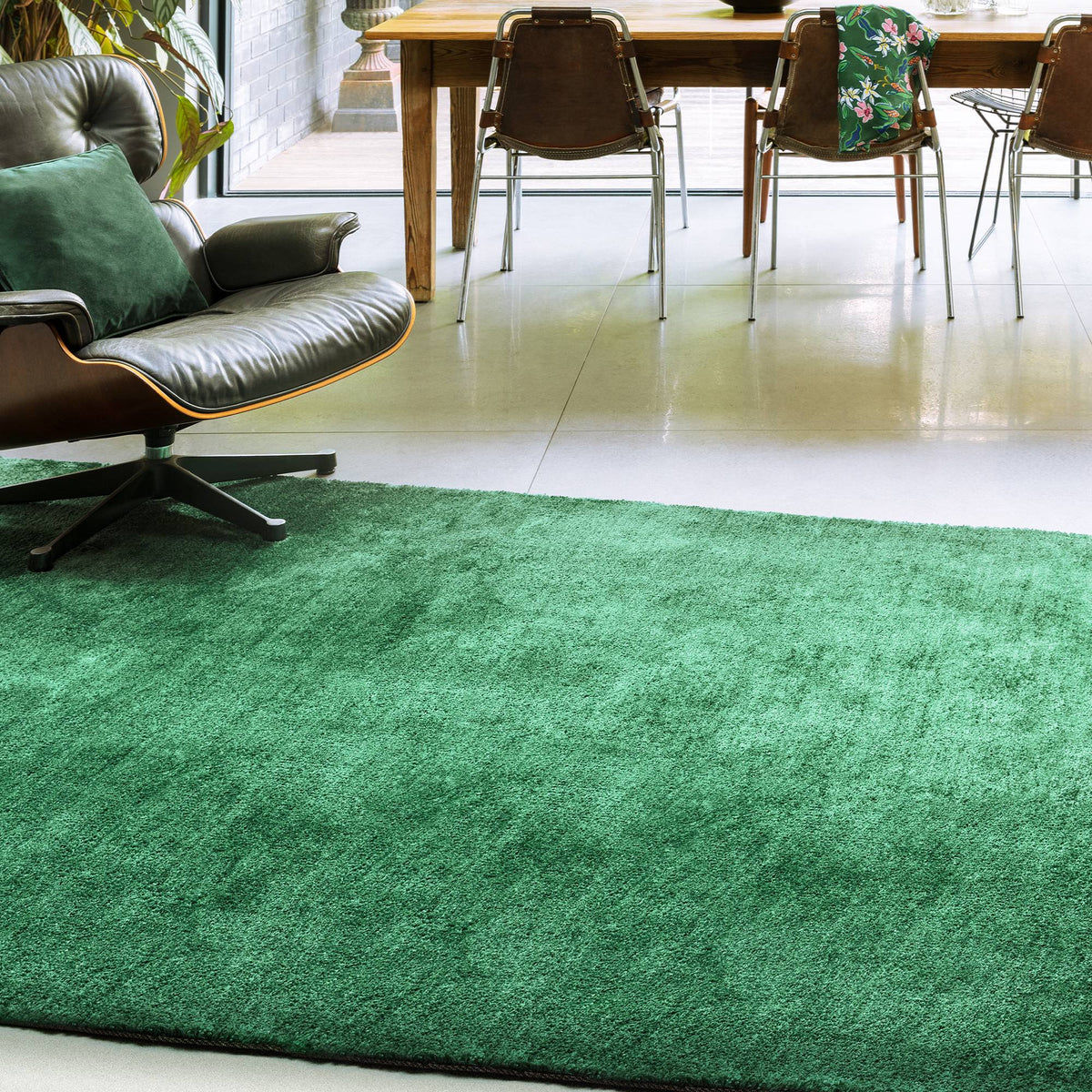 Milo Rug styled in a living room
