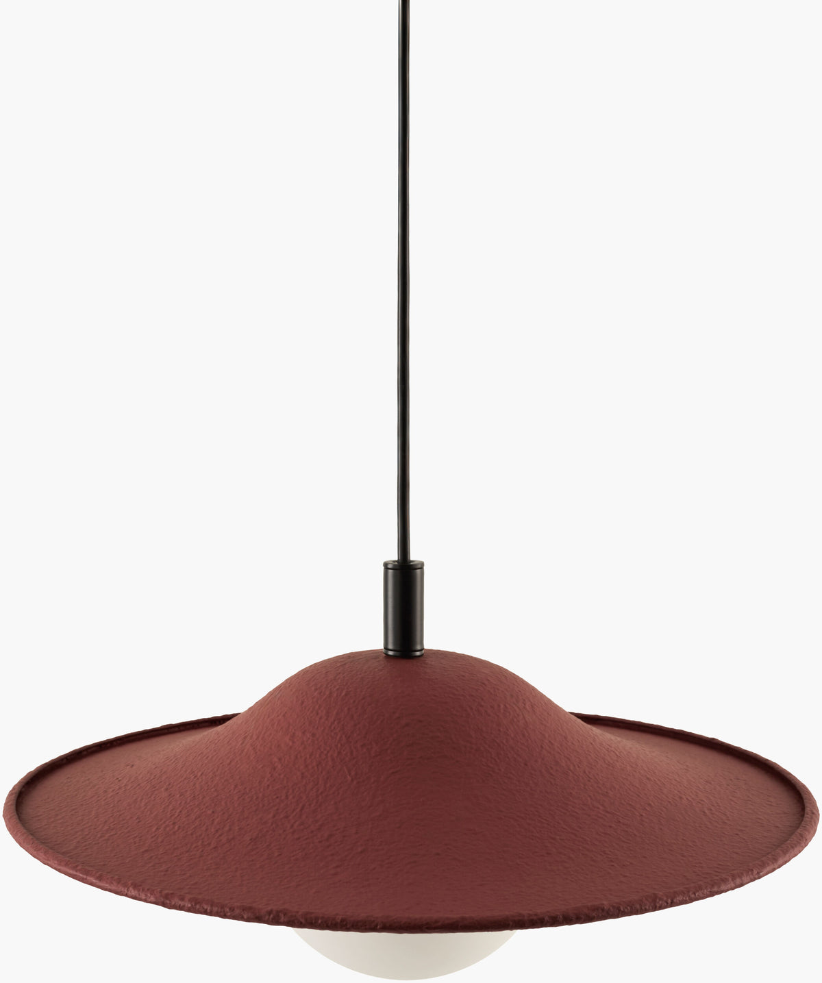 Makebon Iron Pendant Light, Painted Orange