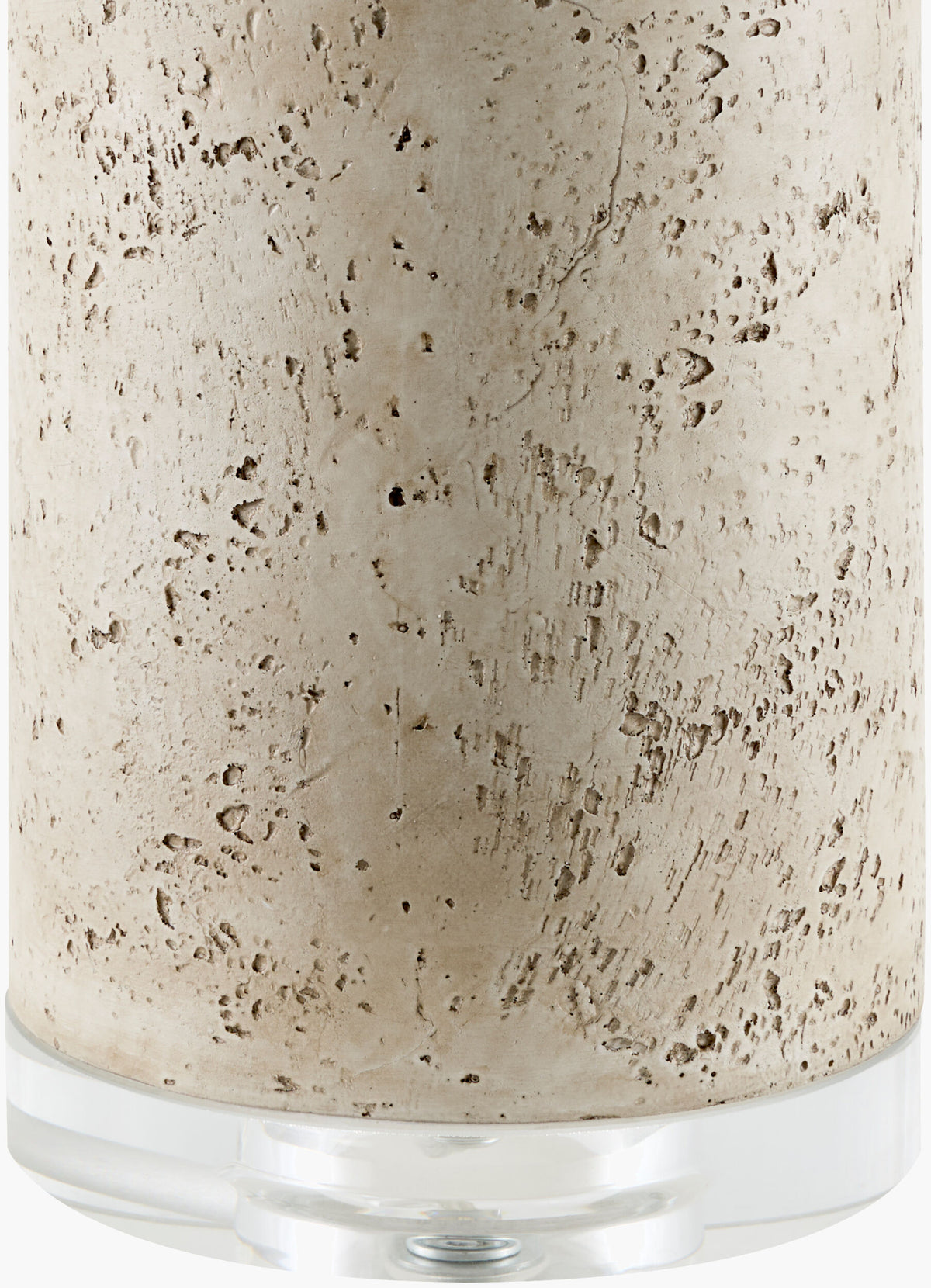 Maluku 29" Resin Table Lamp, Painted Cream