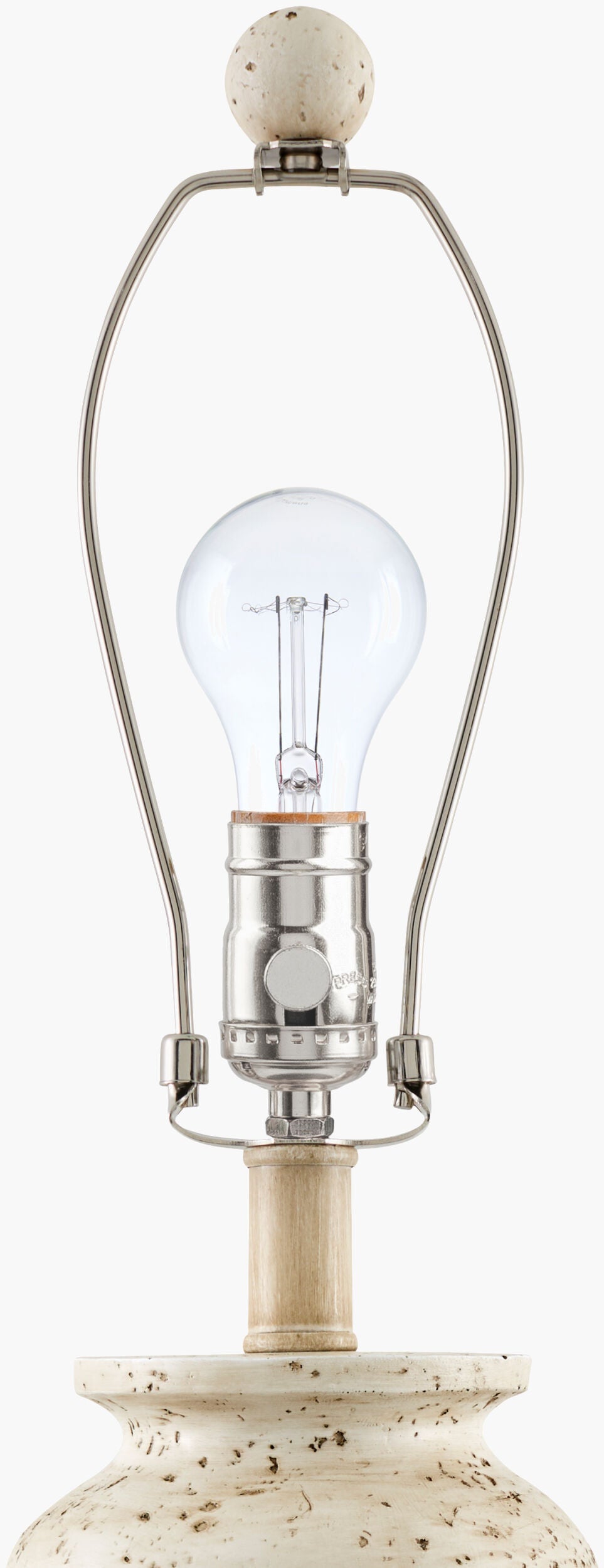 Maluku 29" Resin Table Lamp, Painted Cream