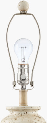 Maluku 29" Resin Table Lamp, Painted Cream