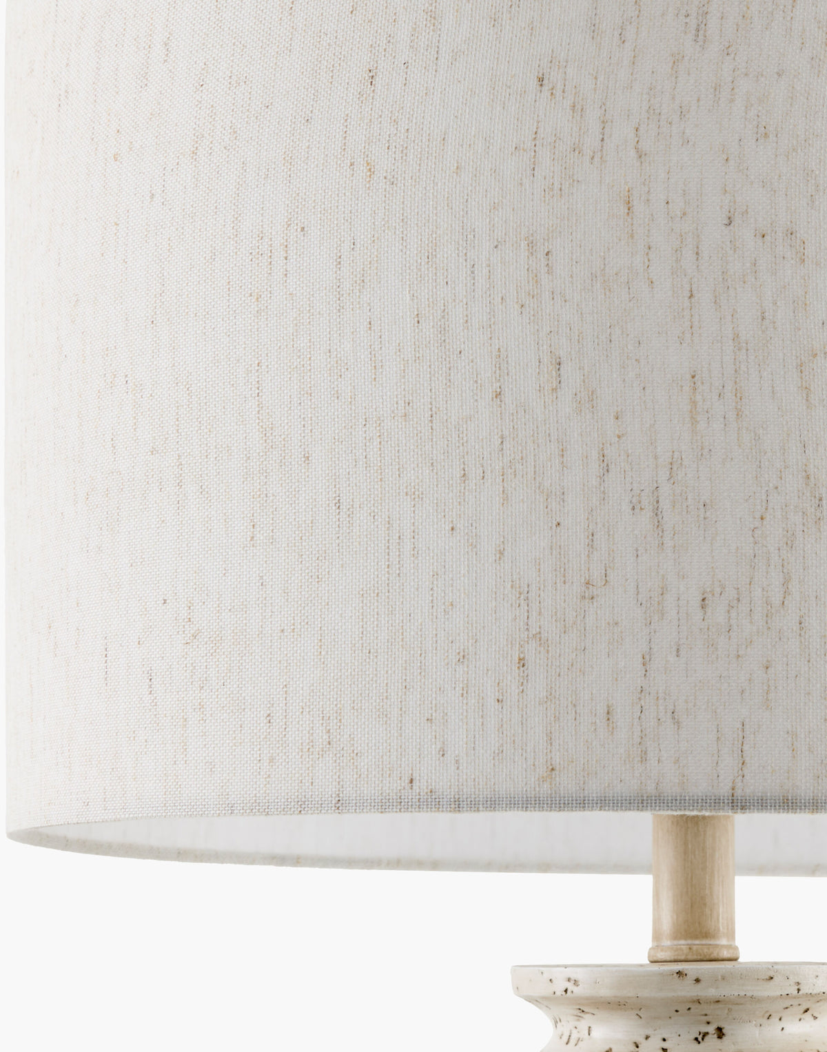 Maluku 29" Resin Table Lamp, Painted Cream