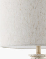 Maluku 29" Resin Table Lamp, Painted Cream