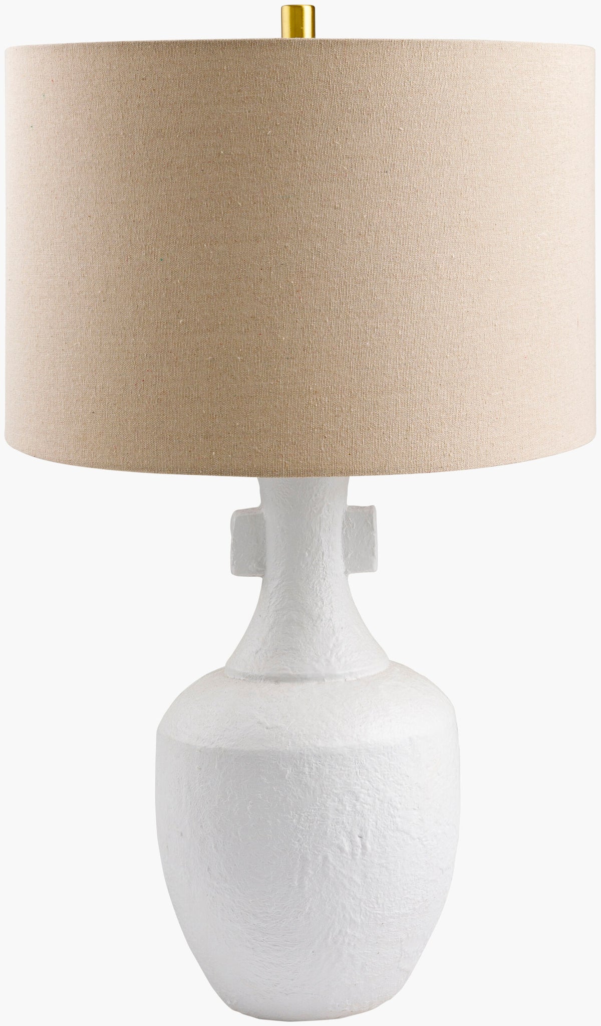 Mauna 28" Ceramic Table Lamp, Colored White