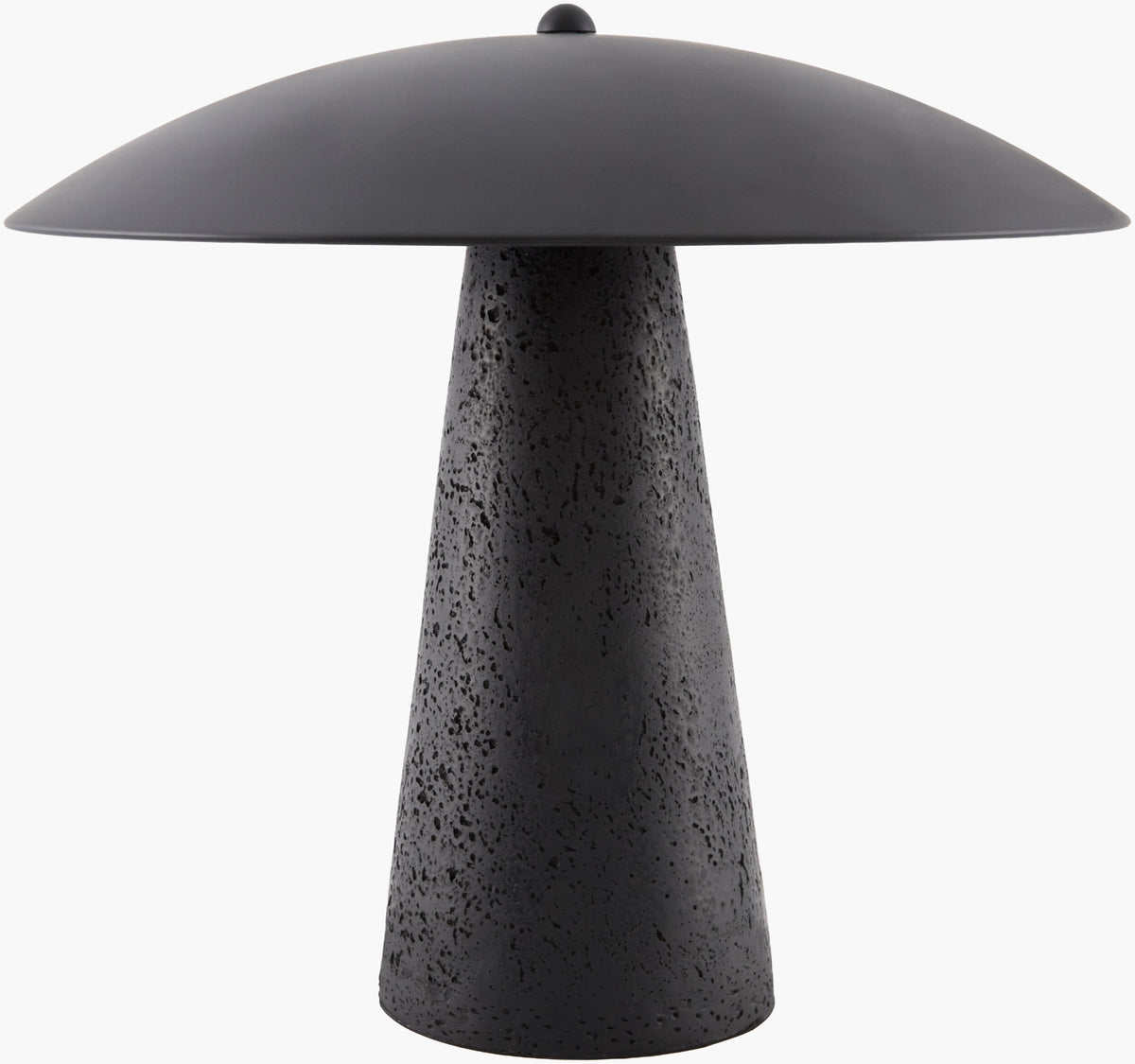Monolith 15" Resin Table Lamp, Painted Black