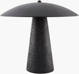 Monolith 15" Resin Table Lamp, Painted Black
