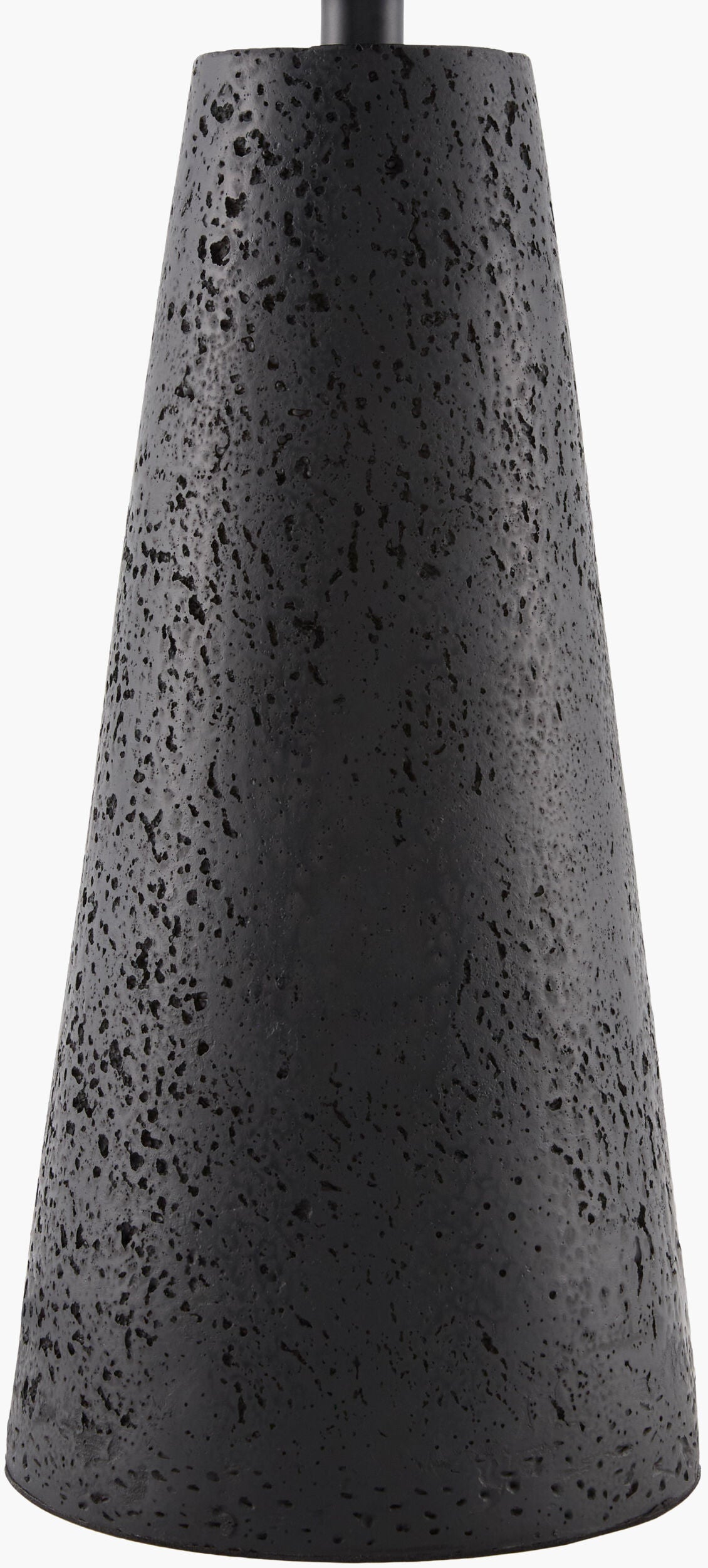 Monolith 15" Resin Table Lamp, Painted Black
