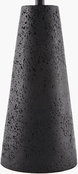 Monolith 15" Resin Table Lamp, Painted Black