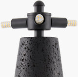 Monolith 15" Resin Table Lamp, Painted Black
