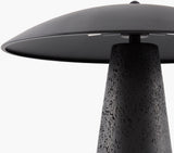 Monolith 15" Resin Table Lamp, Painted Black