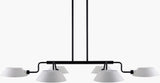 Mandoza Iron Chandelier, Painted Black