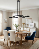 Mandoza Iron Chandelier, Painted Black (MNZ-002)