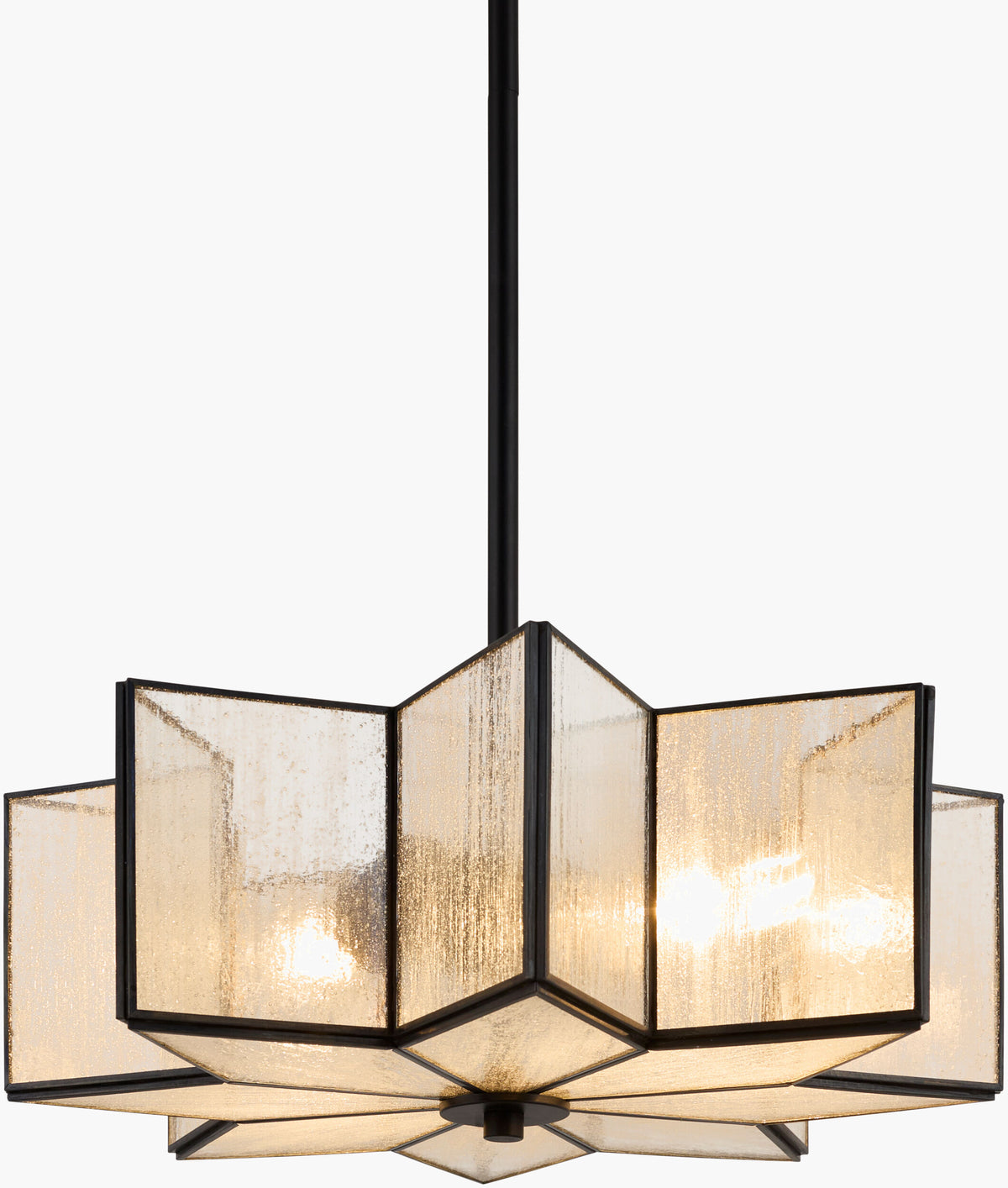 Morella Iron Pendant Light, Powder Coated Black (MOL-002)