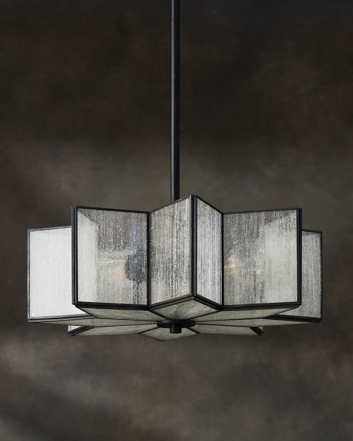Morella Iron Pendant Light, Powder Coated Black (MOL-002)