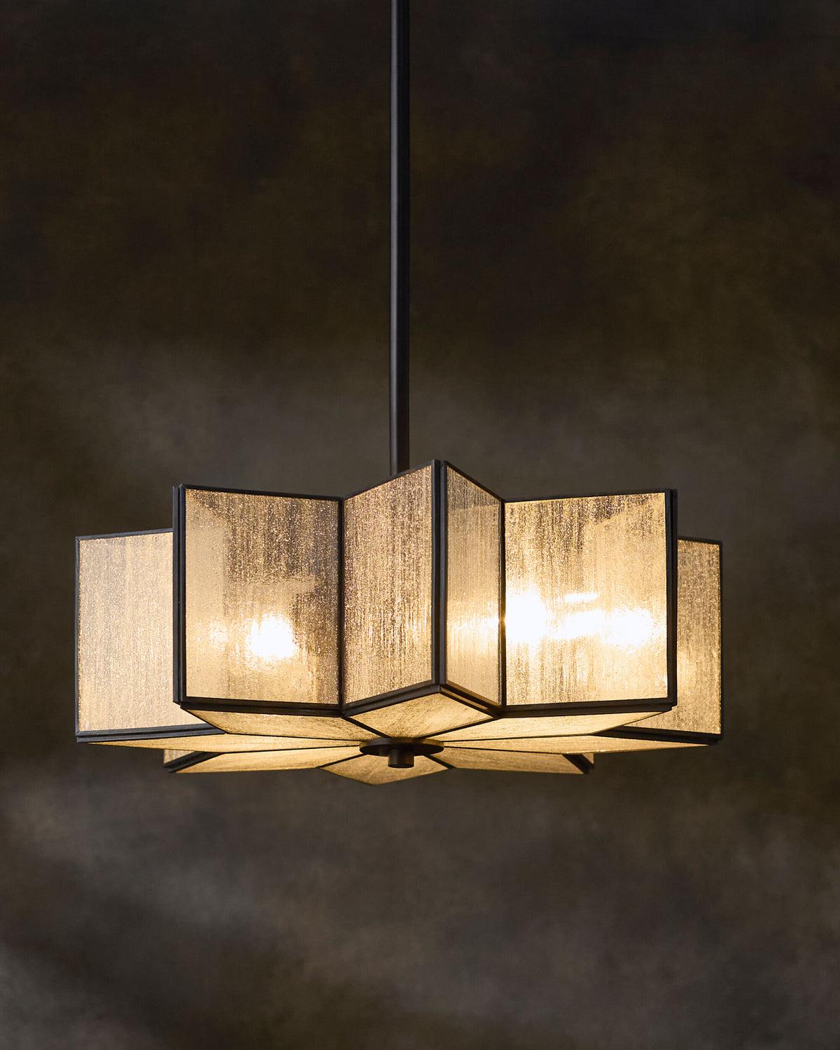 Morella Iron Pendant Light, Powder Coated Black (MOL-002)
