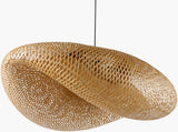 Montez Bamboo Pendant Light, Natural Black