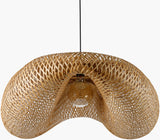 Montez Bamboo Pendant Light, Natural Black