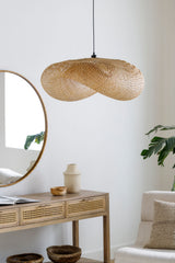 Montez Bamboo Pendant Light, Natural Black