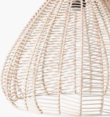 Mosella Rattan Pendant Light, Painted White