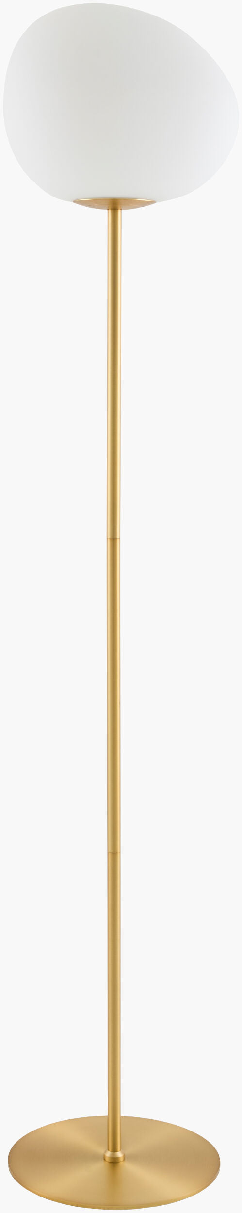 Mirado 63" Iron Floor Lamp, Metallic Metallic Brass
