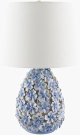 Marradi 22" Ceramic Table Lamp, Glazed Blue