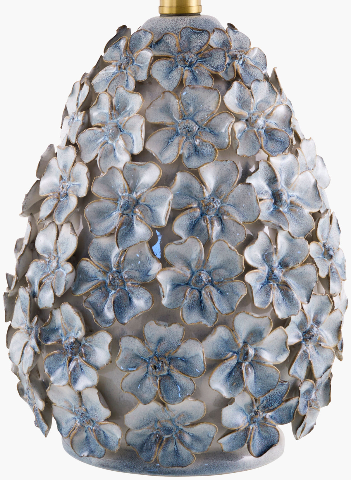 Marradi 22" Ceramic Table Lamp, Glazed Blue